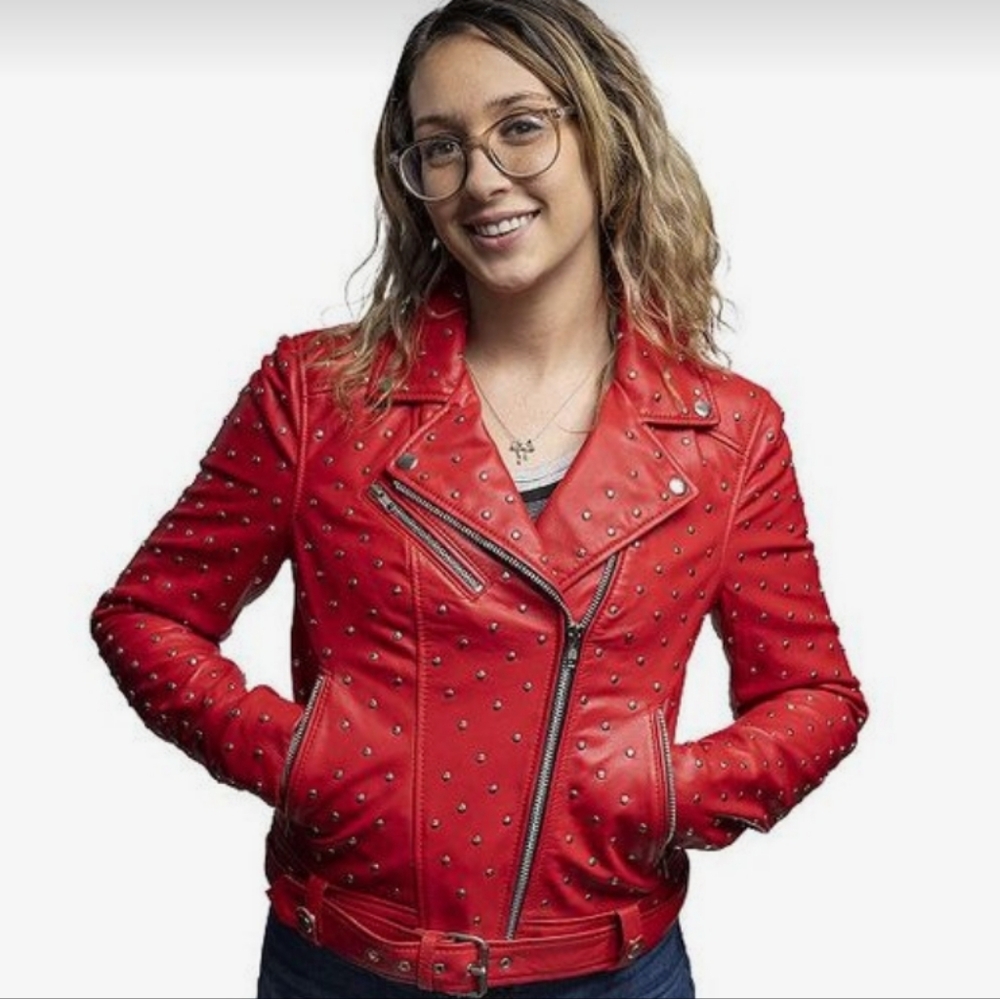 Whet Blu 100% leather moto  jacket.SIZE 5X.New No Tag.Missing Belt.pit To Pit27"